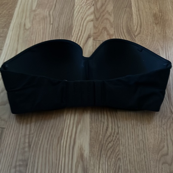 Victoria Secret Lightly-lined Black 34DD Strapless Bra - Picture 3 of 7